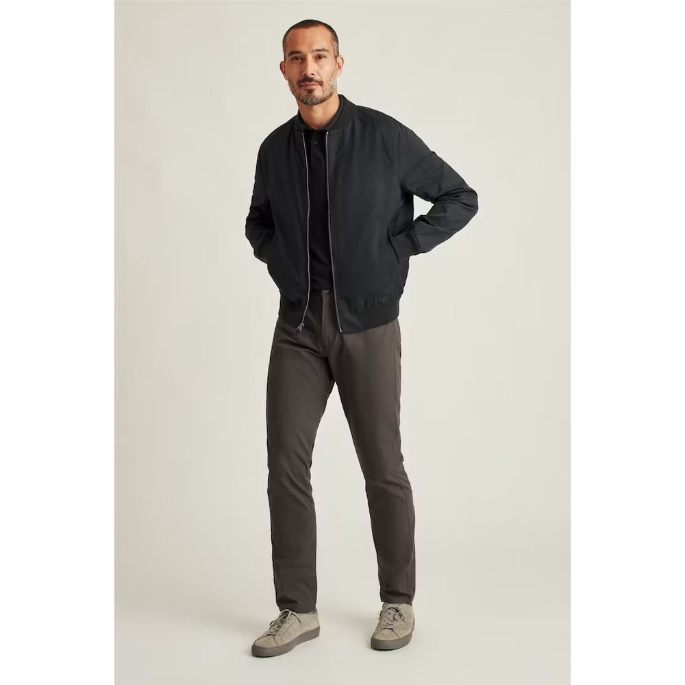 Bonobos The Boulevard Mens S Water Repellent Collar Bomber Jacket BLACK $189 - Picture 3 of 8